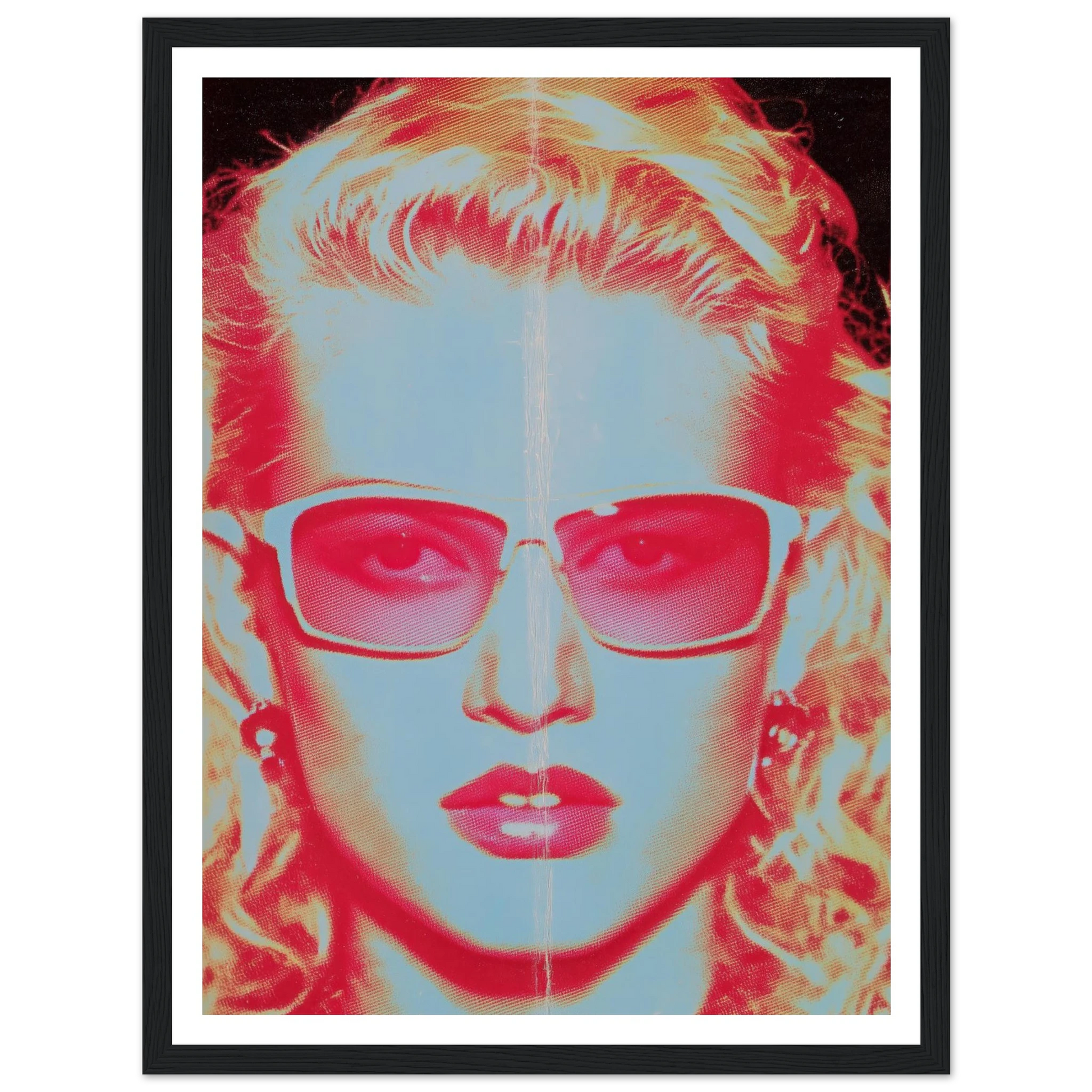 Face in the Light - Framed Poster - 30x40 cm / 12x16″ - Black frame