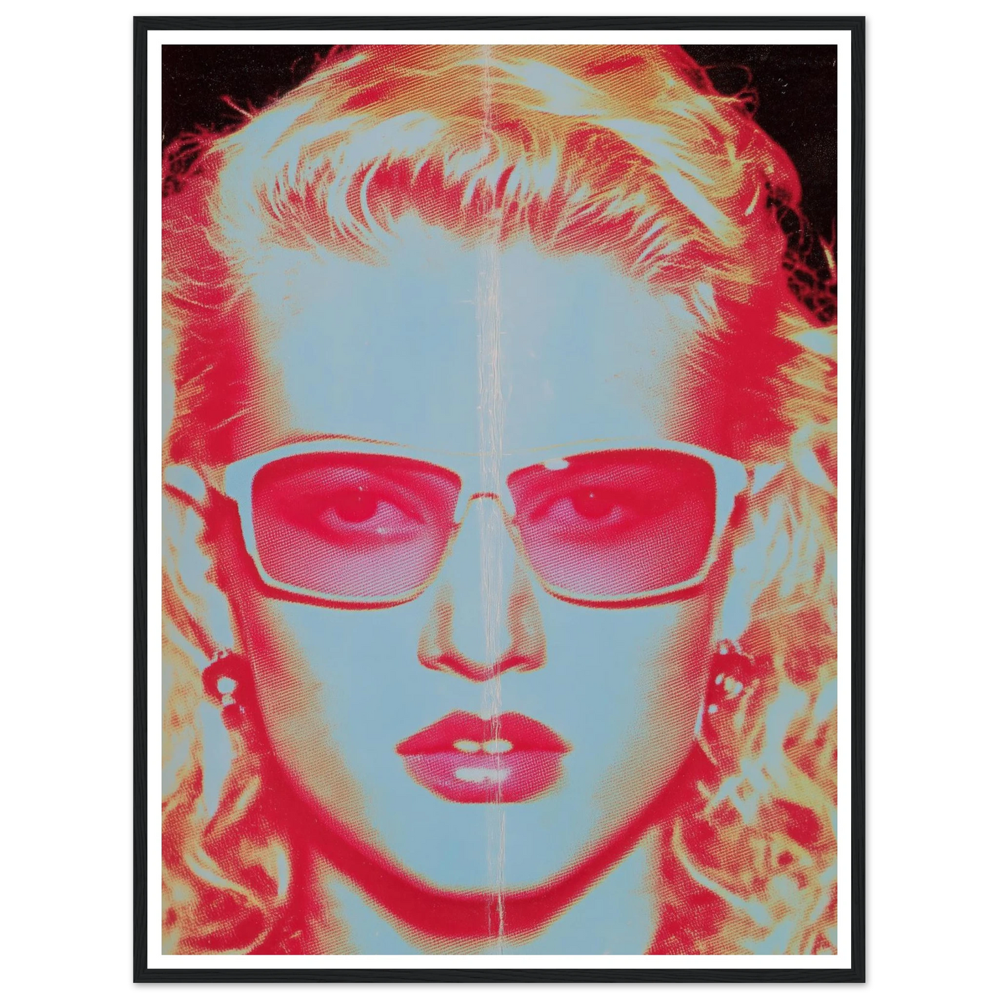 Face in the Light - Framed Poster - 30x40 cm / 12x16″ - Black frame