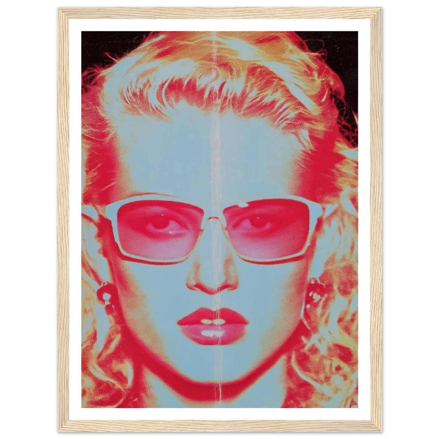 Face in the Light - Framed Poster - 30x40 cm / 12x16″ - Black frame