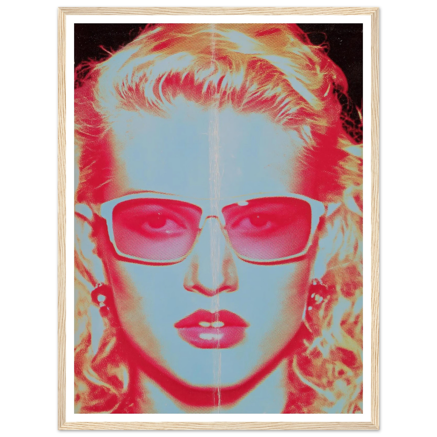 Face in the Light - Framed Poster - 30x40 cm / 12x16″ - Black frame