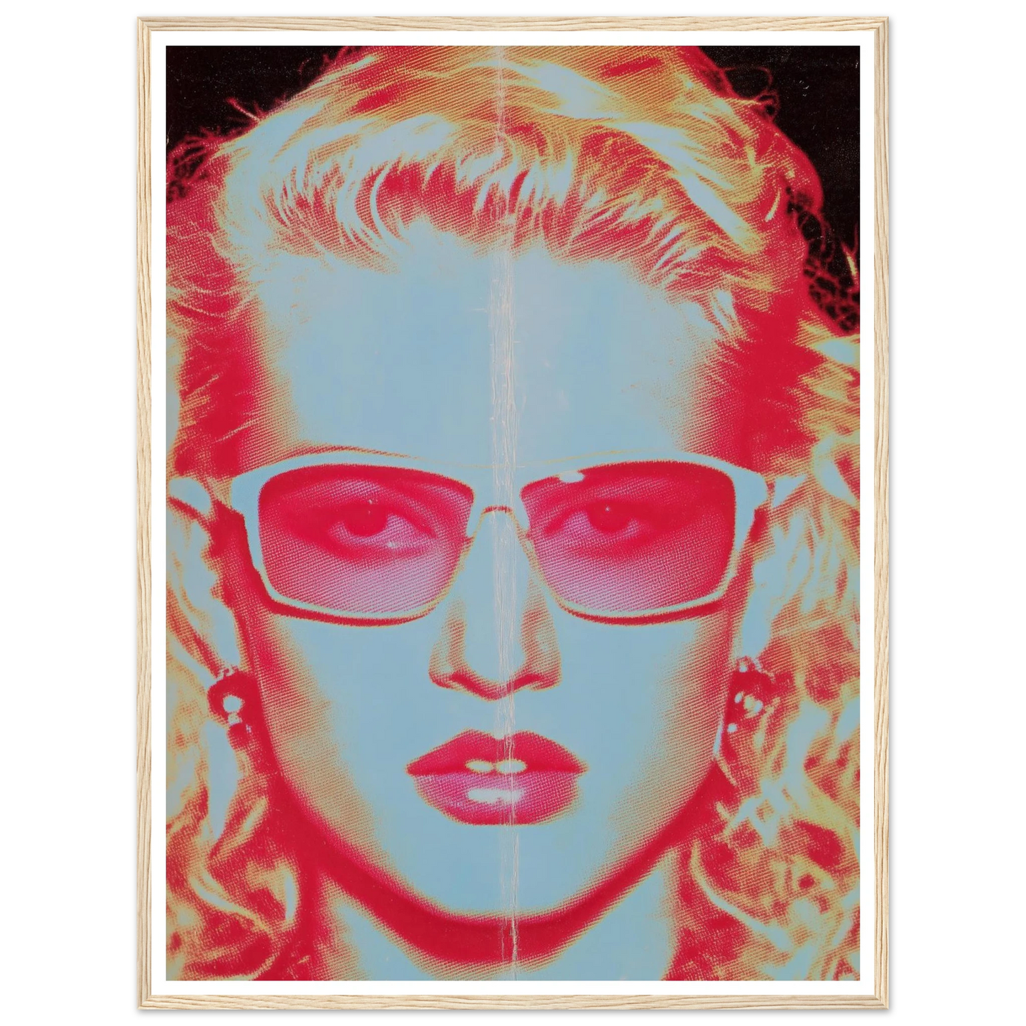 Face in the Light - Framed Poster - 30x40 cm / 12x16″ - Black frame