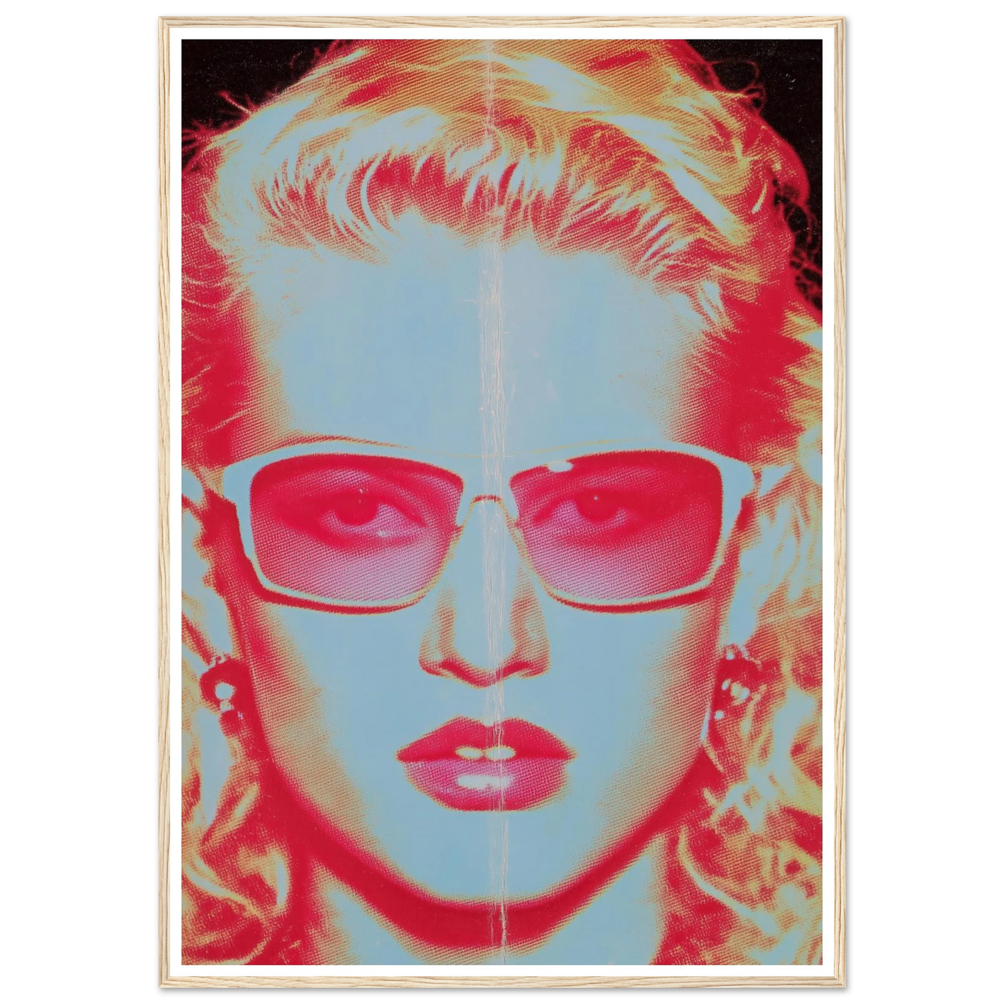 Face in the Light - Framed Poster - 30x40 cm / 12x16″ - Black frame