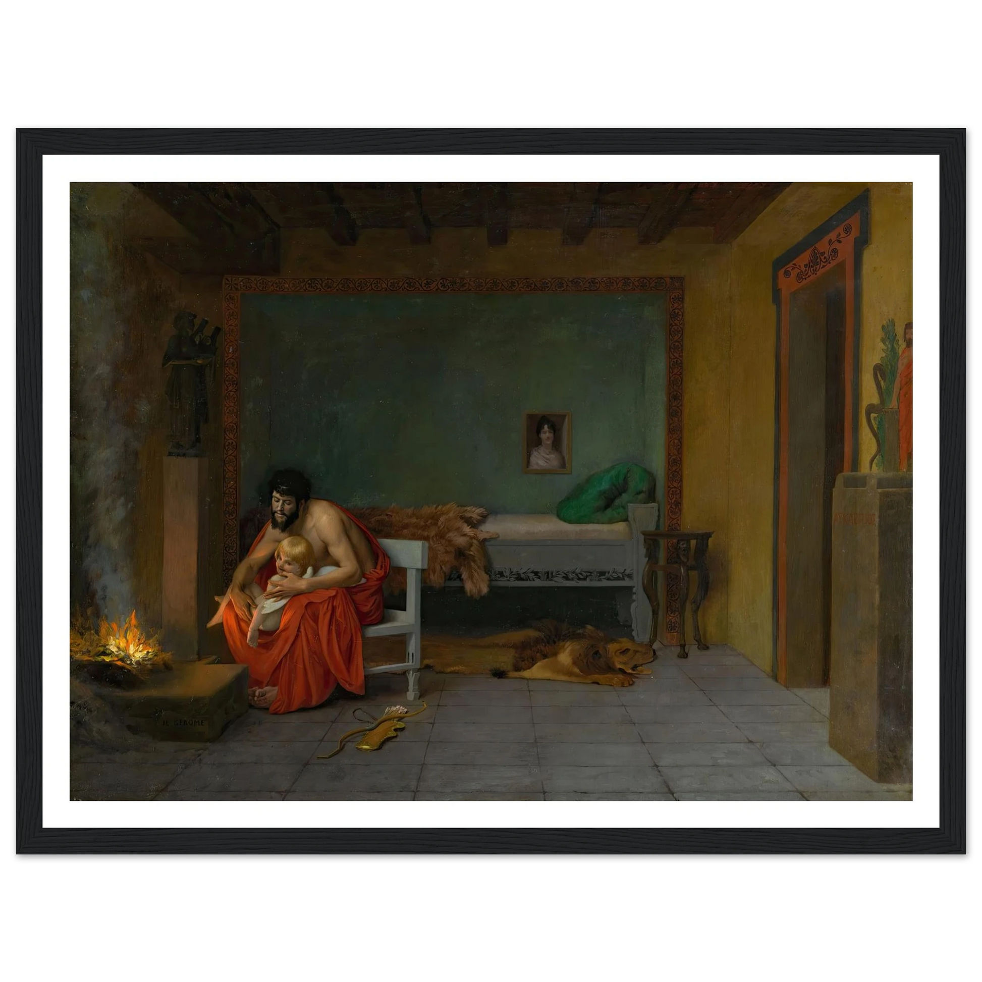 Cupid’s Shivering Limbs the Embers Warm Art Print | Jean Leon Gerome-Quipham Collections