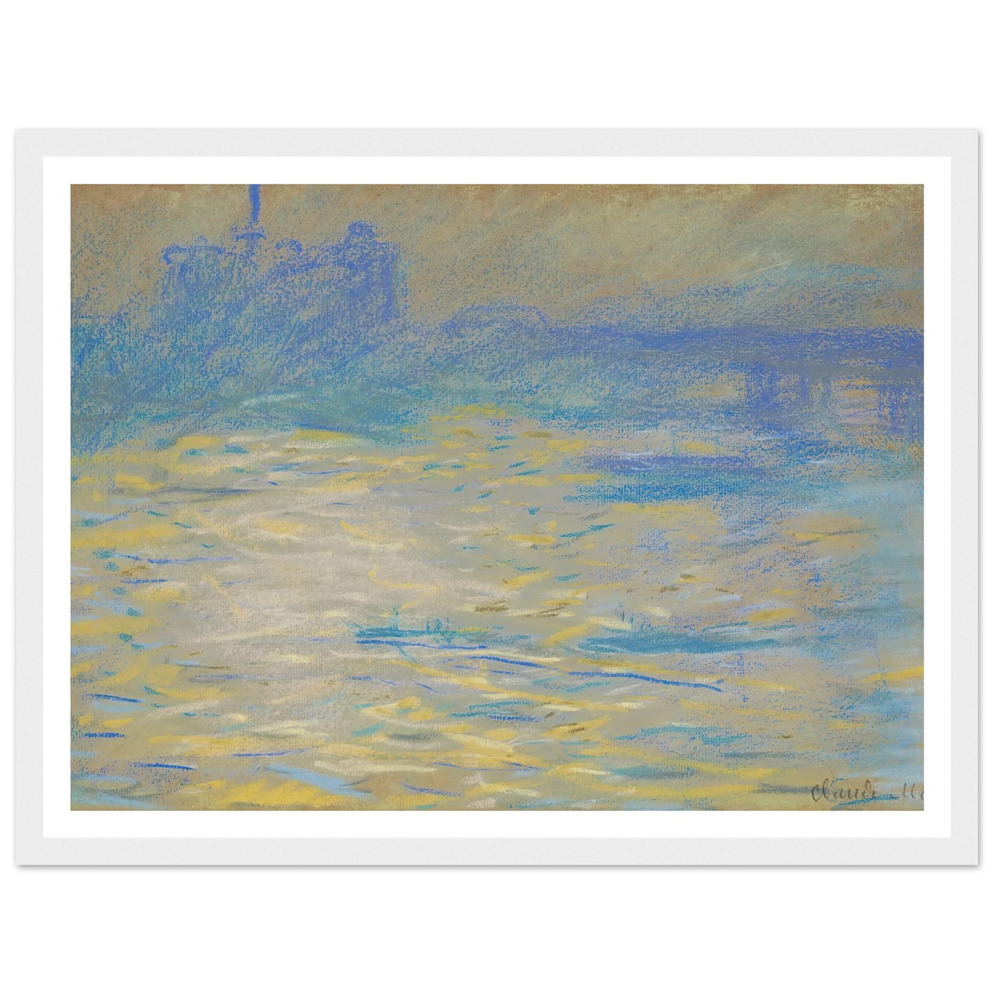 La Tamise (1901) Art Print | Claude Monet-Quipham Collections