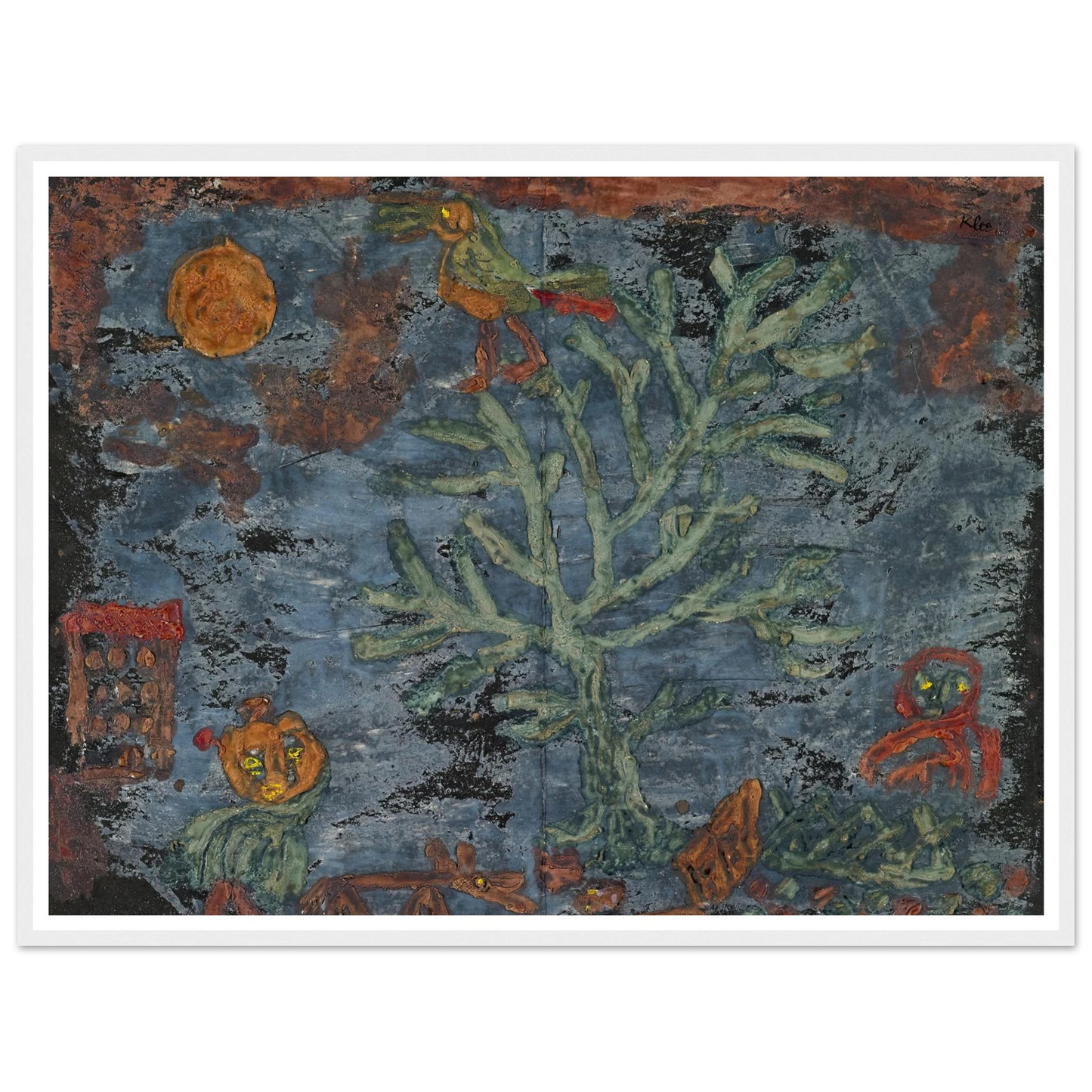 Fairy tale of the north (1930) Art Print | Paul Klee - Framed Poster - 30x40 cm / 12x16″ - Black frame