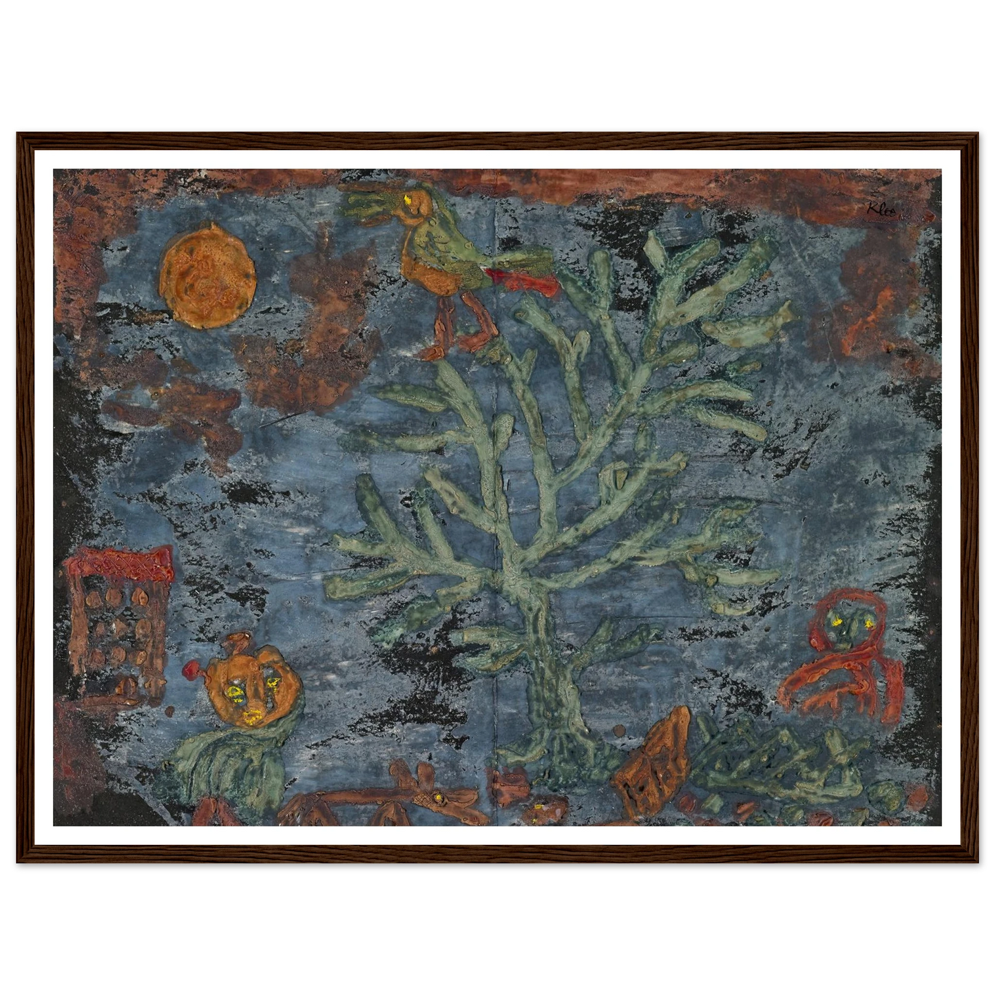 Fairy tale of the north (1930) Art Print | Paul Klee - Framed Poster - 30x40 cm / 12x16″ - Black frame