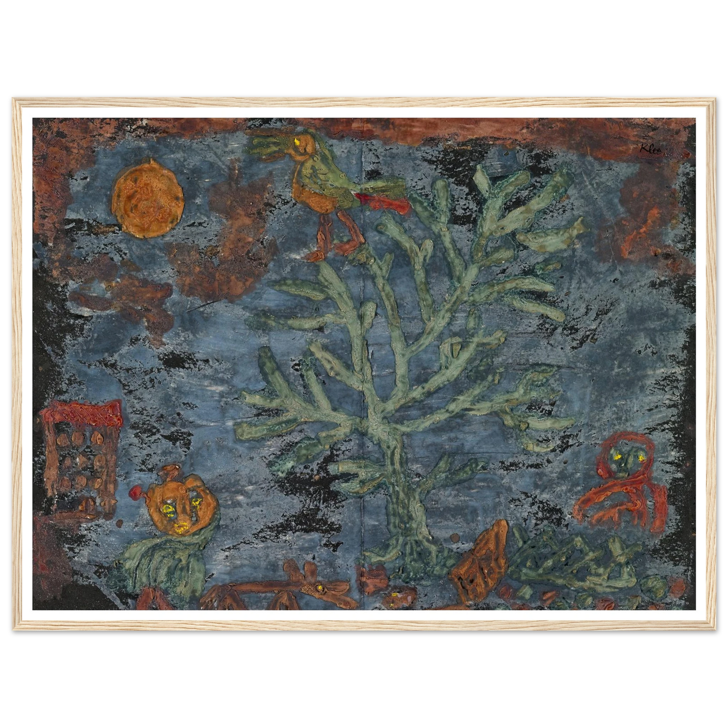 Fairy tale of the north (1930) Art Print | Paul Klee - Framed Poster - 30x40 cm / 12x16″ - Black frame