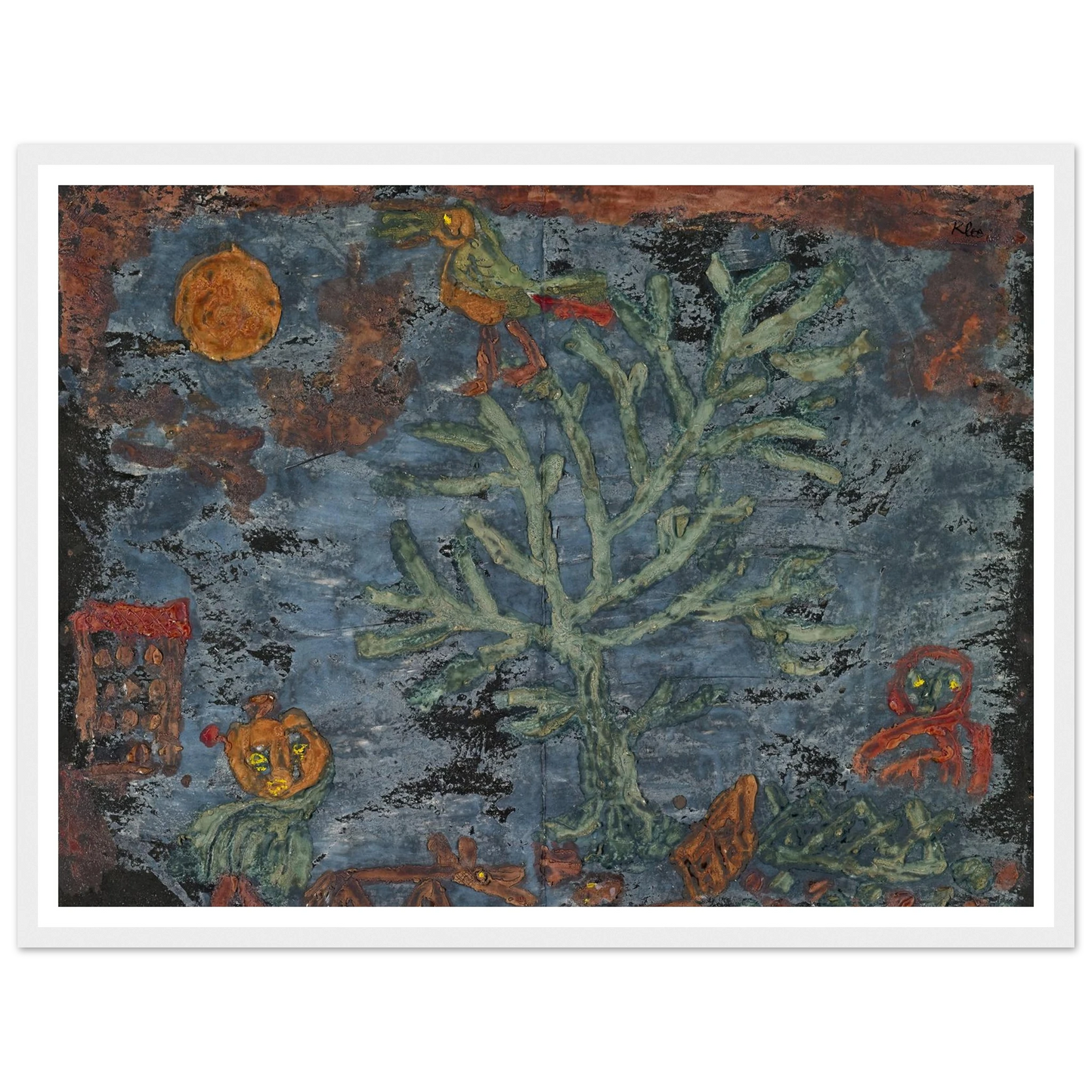 Fairy tale of the north (1930) Art Print | Paul Klee - Framed Poster - 30x40 cm / 12x16″ - Black frame