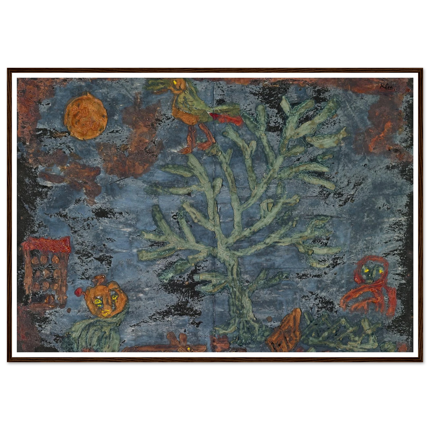 Fairy tale of the north (1930) Art Print | Paul Klee - Framed Poster - 30x40 cm / 12x16″ - Black frame