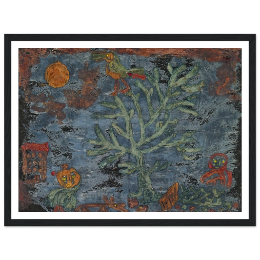 Fairy tale of the north (1930) Art Print | Paul Klee - Framed Poster - 30x40 cm / 12x16″ - Black frame