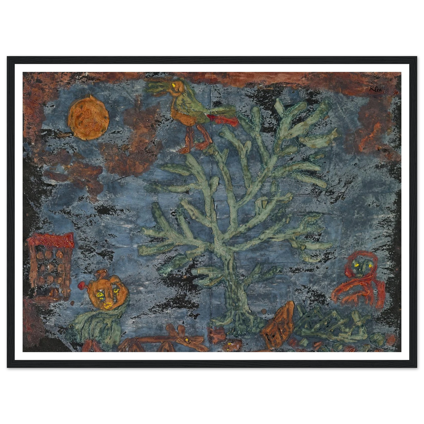 Fairy tale of the north (1930) Art Print | Paul Klee - Framed Poster - 30x40 cm / 12x16″ - Black frame