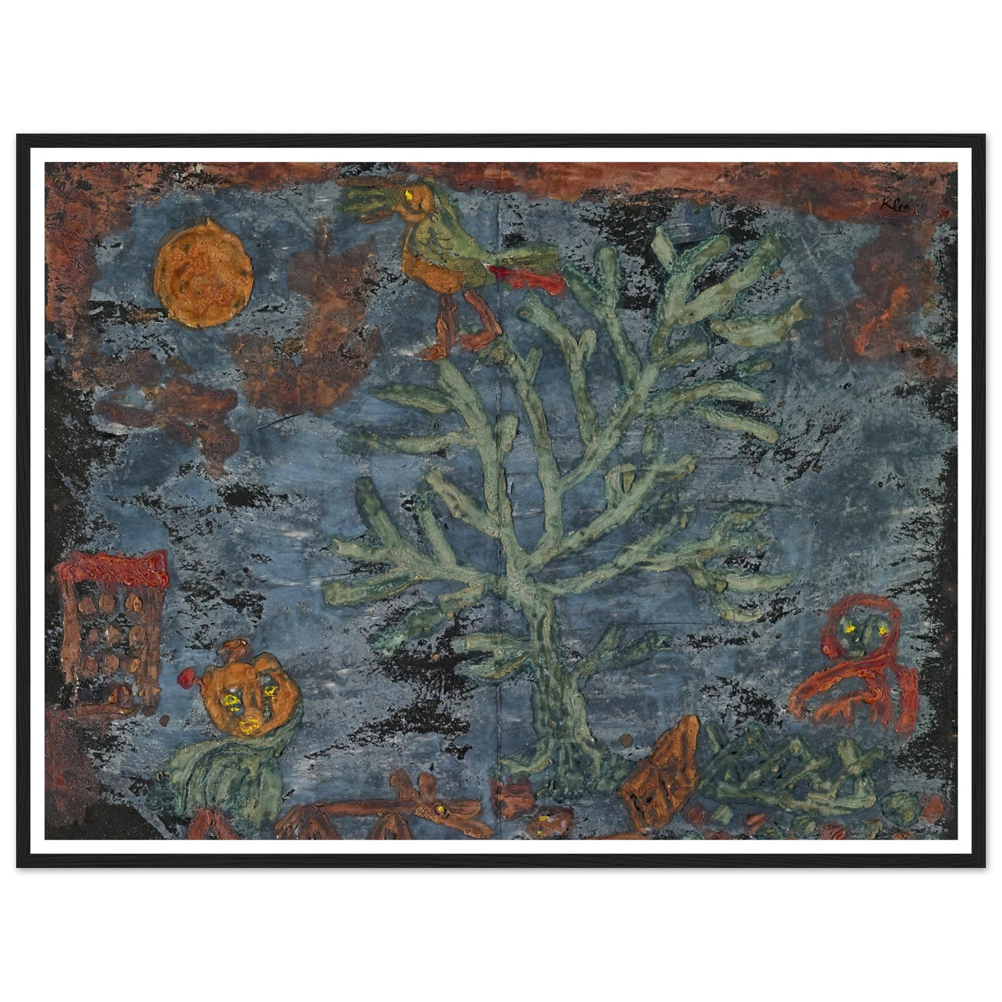 Fairy tale of the north (1930) Art Print | Paul Klee - Framed Poster - 30x40 cm / 12x16″ - Black frame