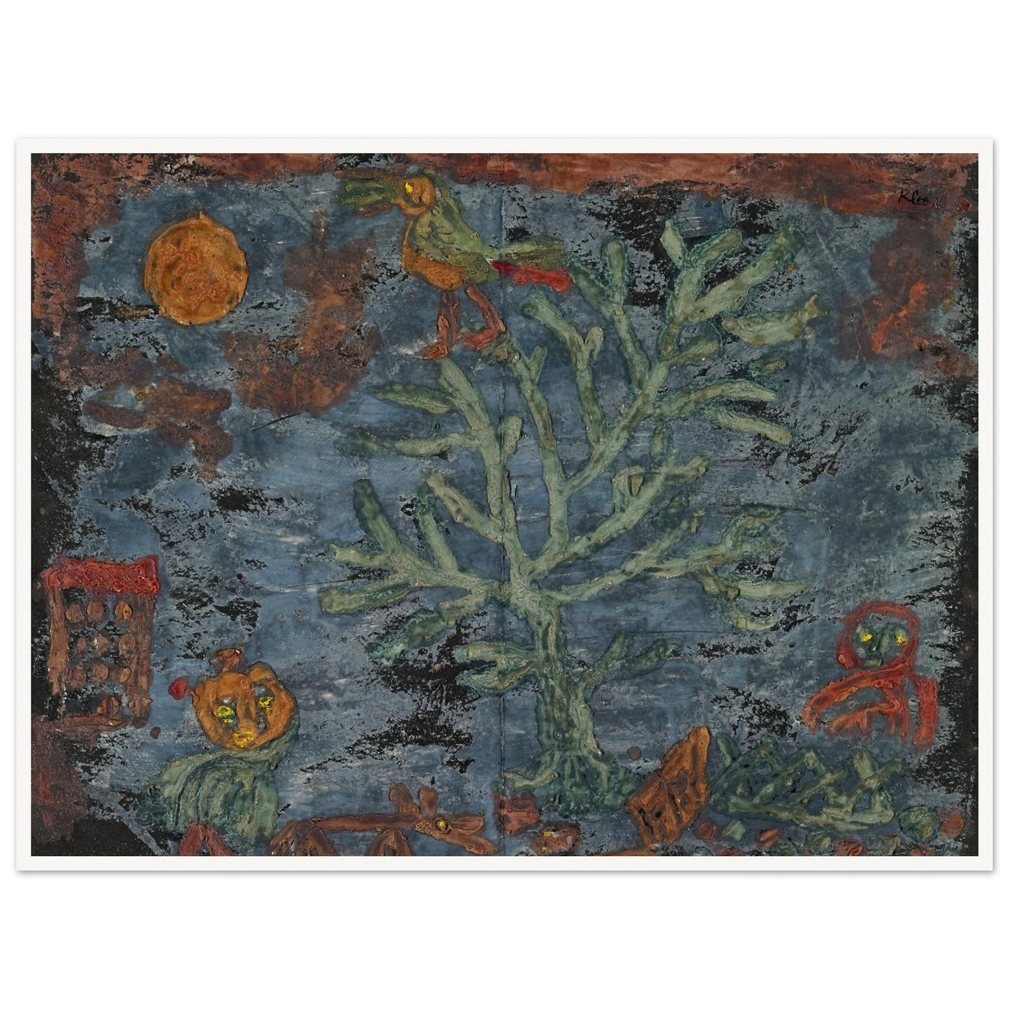 Fairy tale of the north (1930) Art Print | Paul Klee - Framed Poster - 30x40 cm / 12x16″ - Black frame