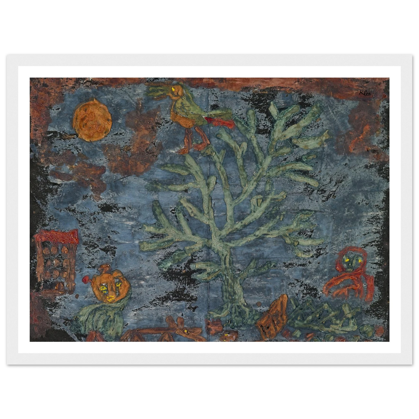 Fairy tale of the north (1930) Art Print | Paul Klee - Framed Poster - 30x40 cm / 12x16″ - Black frame