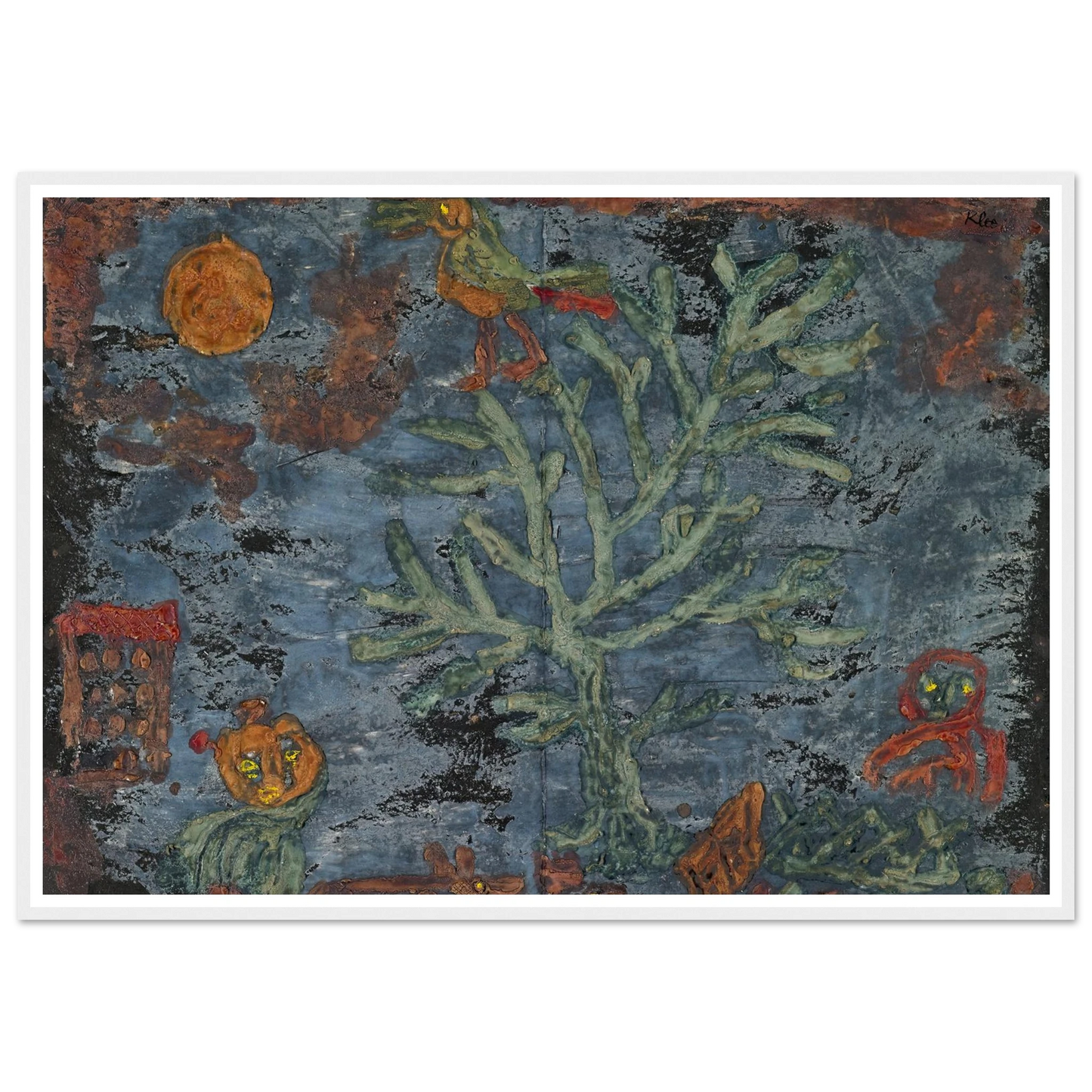 Fairy tale of the north (1930) Art Print | Paul Klee - Framed Poster - 30x40 cm / 12x16″ - Black frame