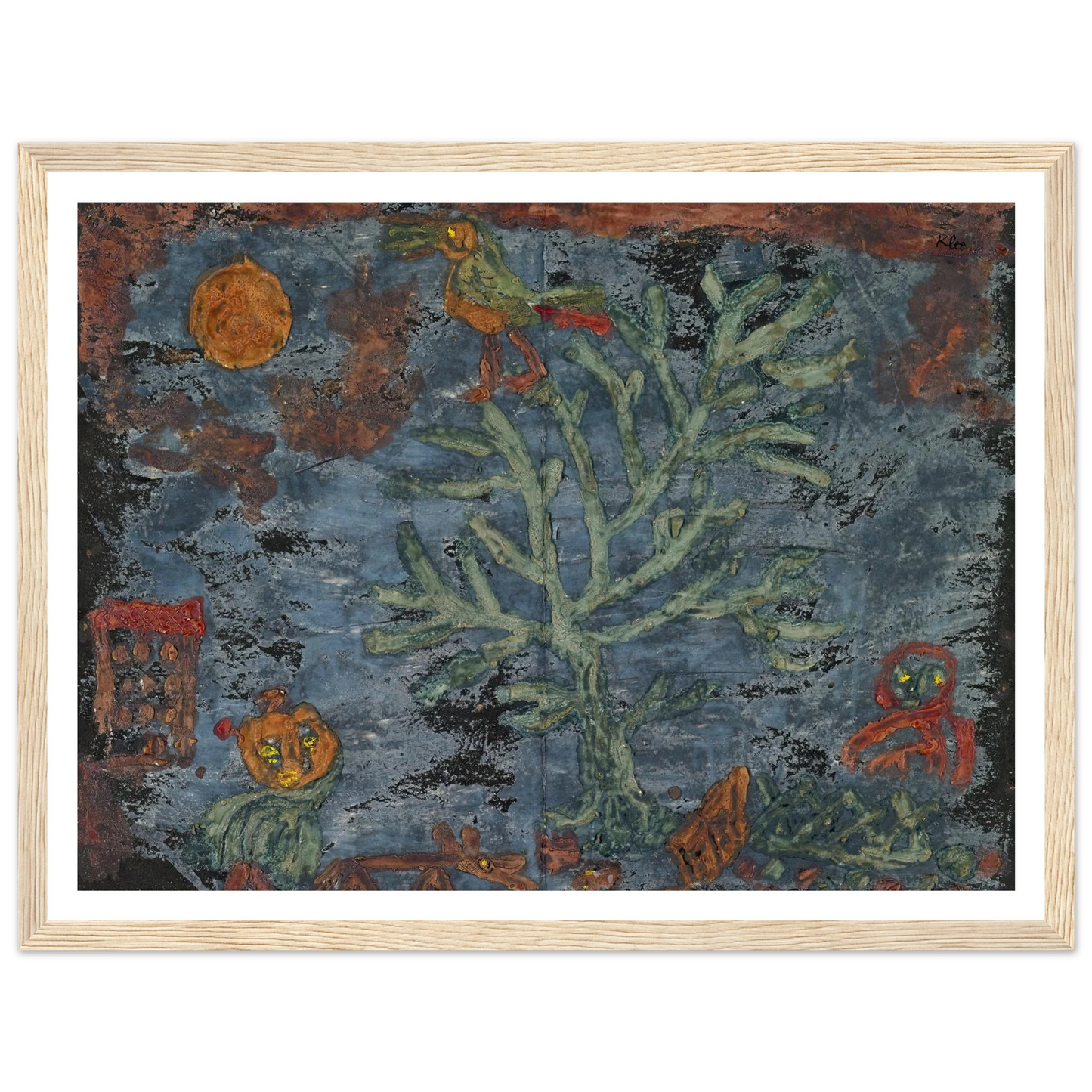 Fairy tale of the north (1930) Art Print | Paul Klee - Framed Poster - 30x40 cm / 12x16″ - Black frame