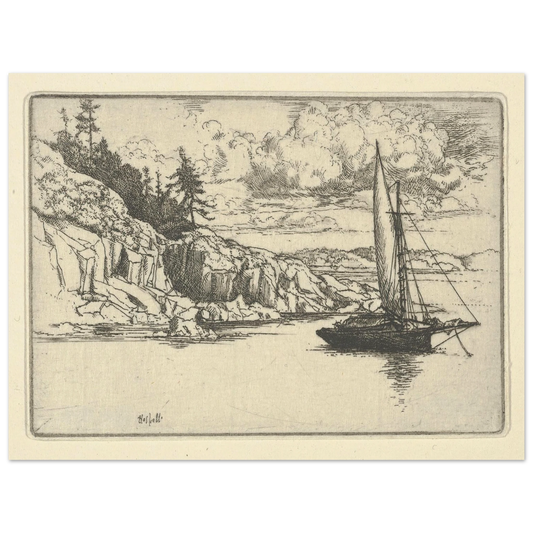 Falka (1900-1925) Art Print | Ernest Haskell - Framed Poster - 30x40 cm / 12x16″ - Black frame