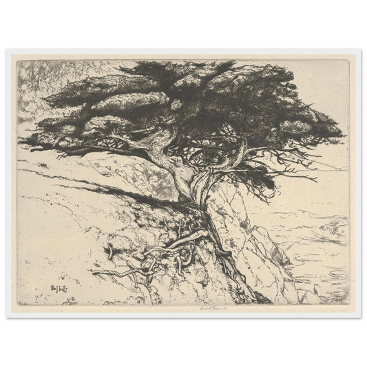 Fan Tree (1920) Art Print | Ernest Haskell - Framed Poster - 30x40 cm / 12x16″ - Black frame