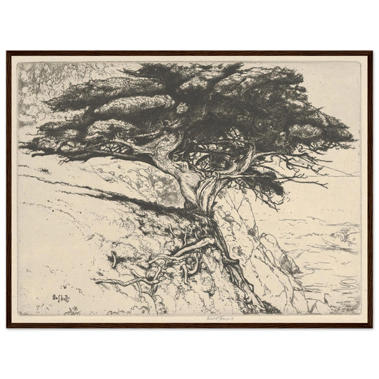 Fan Tree (1920) Art Print | Ernest Haskell - Framed Poster - 30x40 cm / 12x16″ - Black frame