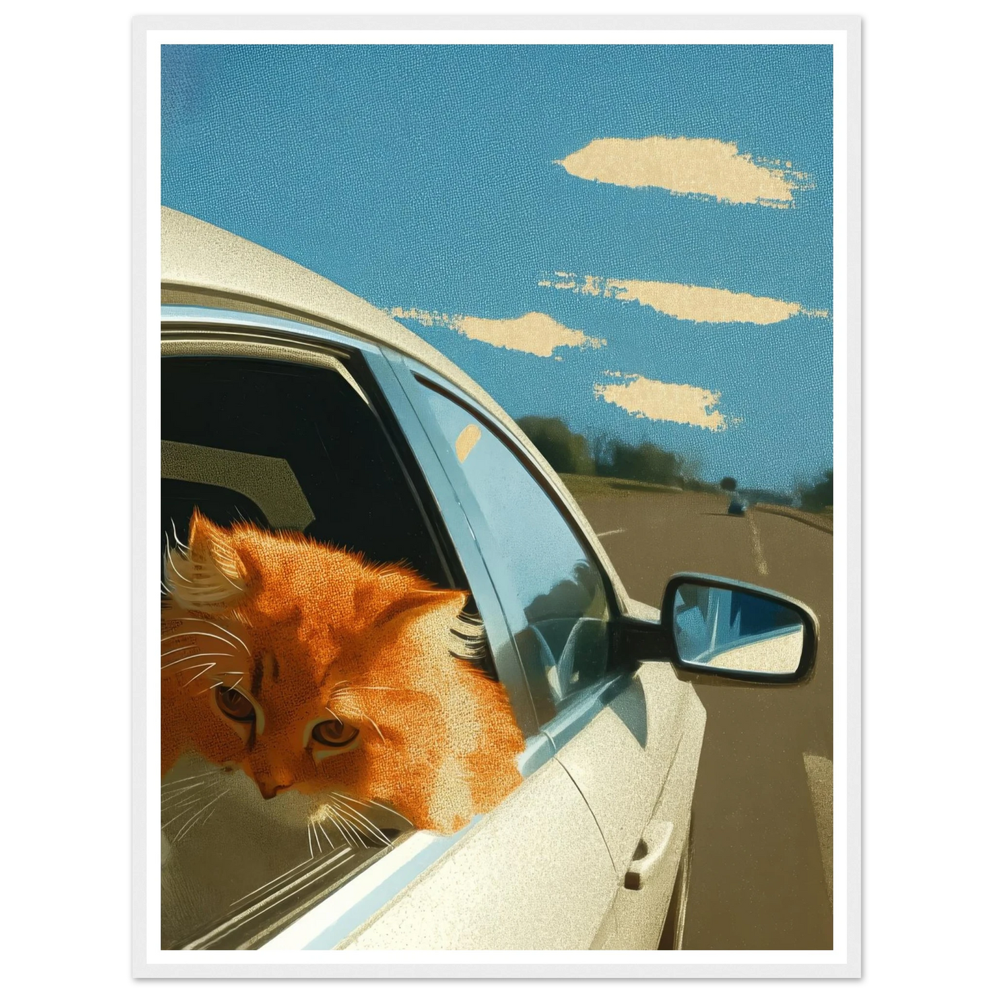 Fast Lane Gaze - Framed Poster - 30x40 cm / 12x16″ - Black frame