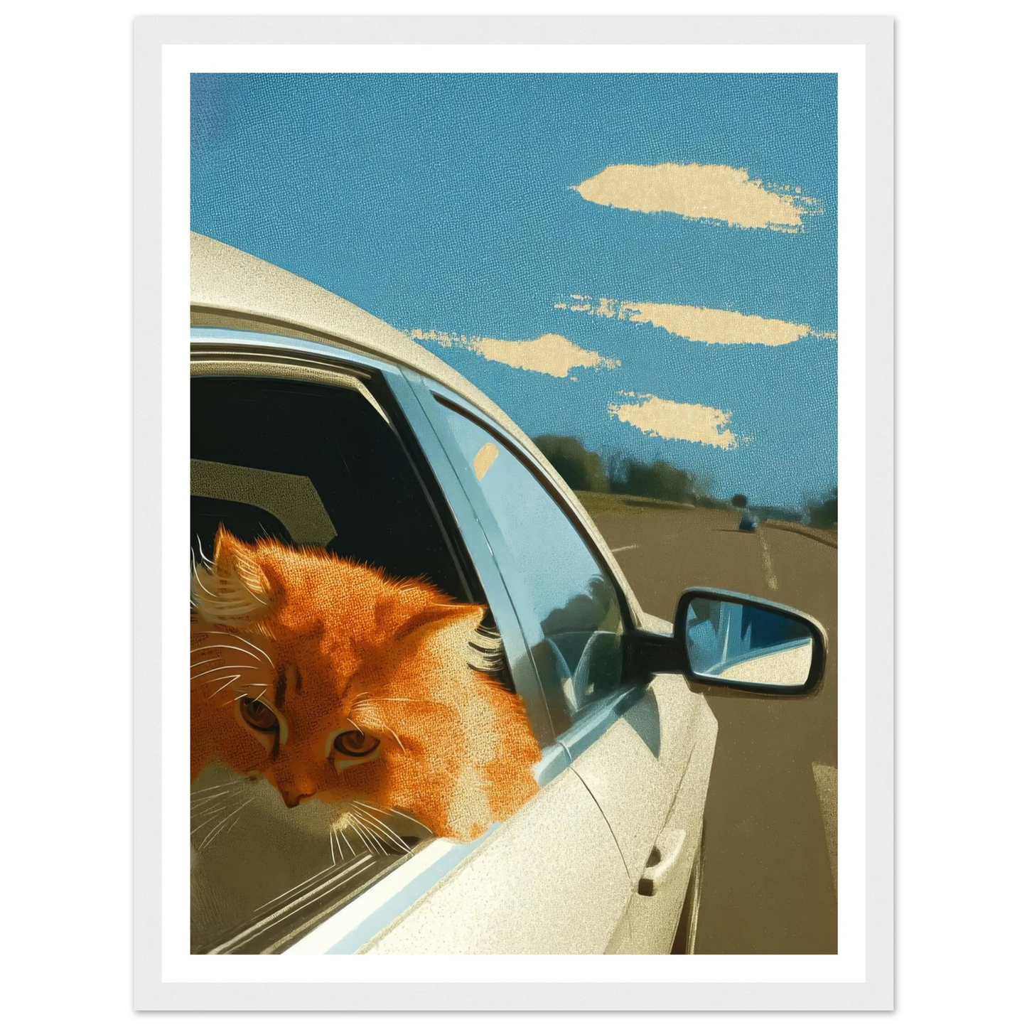 Fast Lane Gaze - Framed Poster - 30x40 cm / 12x16″ - Black frame