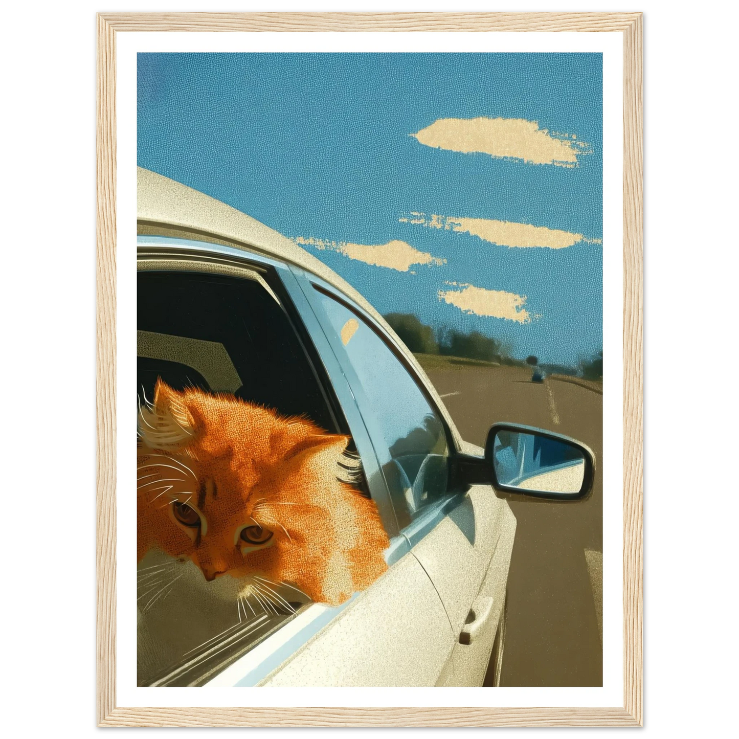 Fast Lane Gaze - Framed Poster - 30x40 cm / 12x16″ - Black frame