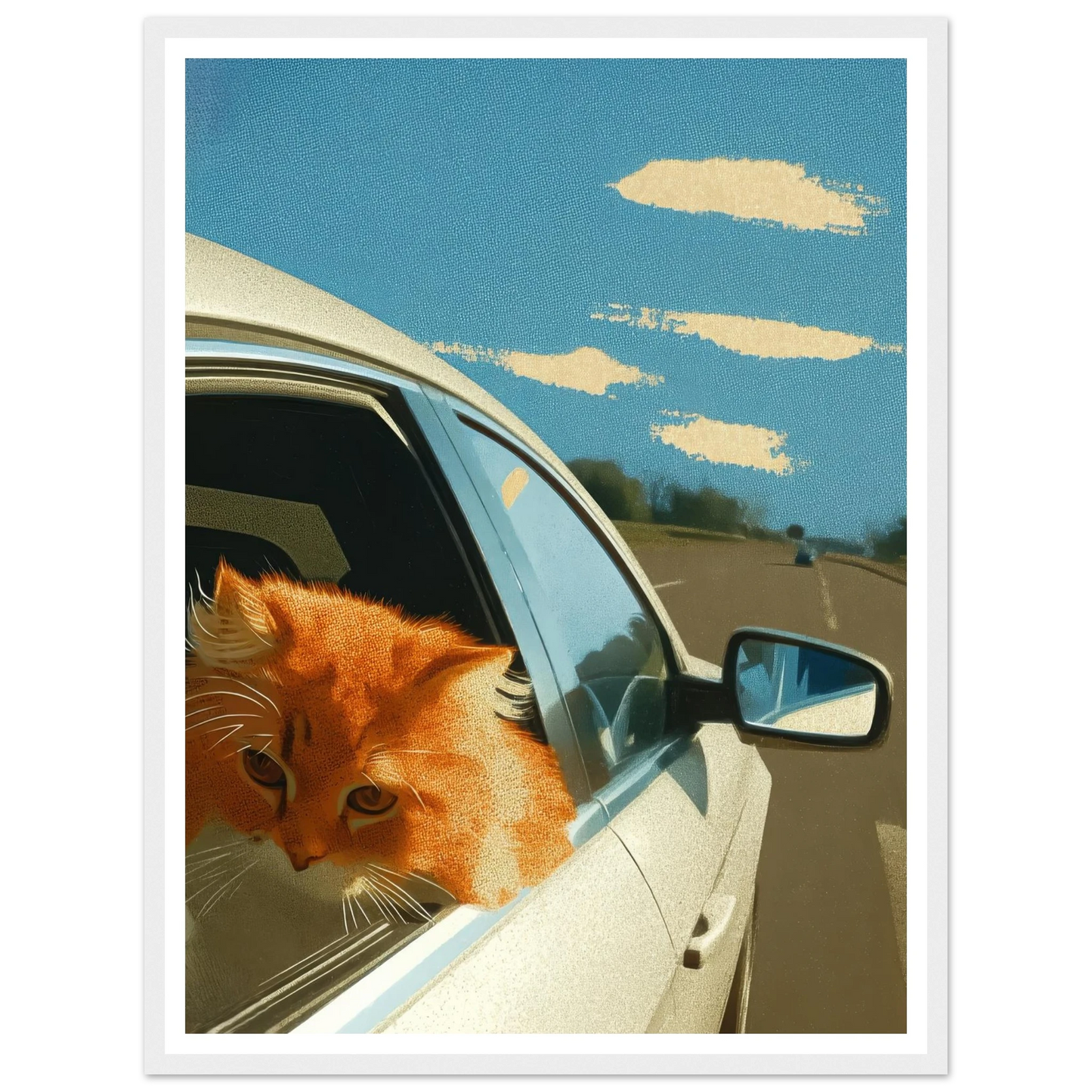 Fast Lane Gaze - Framed Poster - 30x40 cm / 12x16″ - Black frame