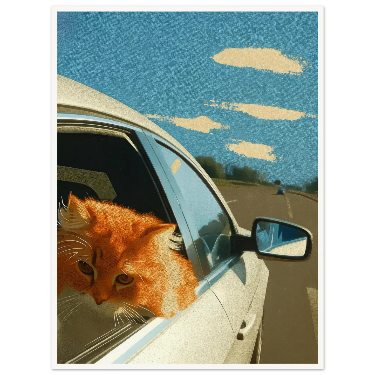 Fast Lane Gaze - Framed Poster - 30x40 cm / 12x16″ - Black frame
