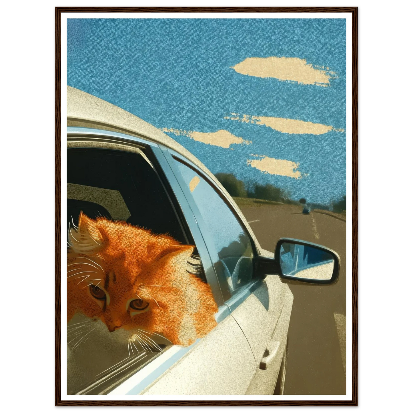 Fast Lane Gaze - Framed Poster - 30x40 cm / 12x16″ - Black frame
