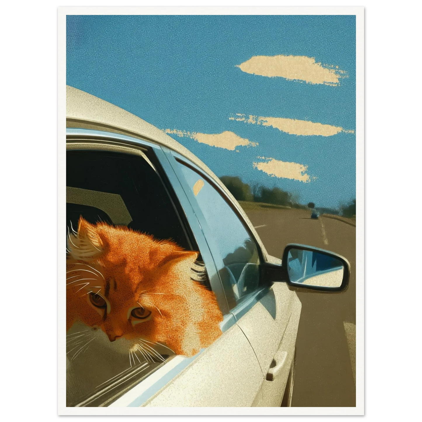 Fast Lane Gaze - Framed Poster - 30x40 cm / 12x16″ - Black frame