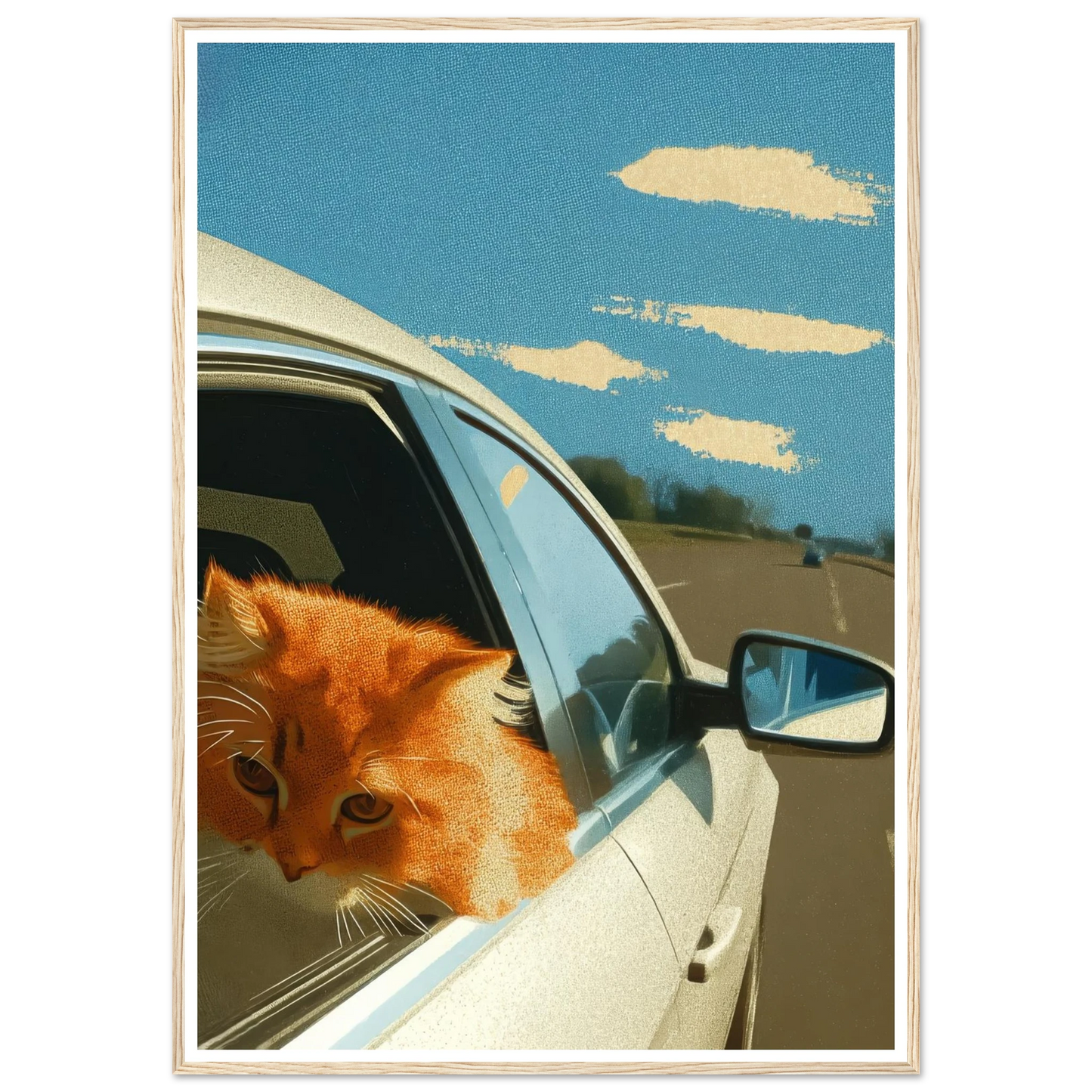 Fast Lane Gaze - Framed Poster - 30x40 cm / 12x16″ - Black frame