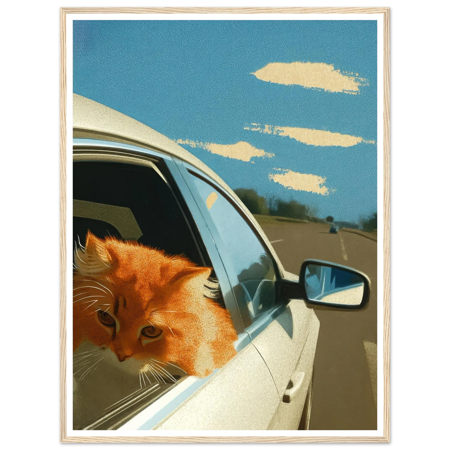 Fast Lane Gaze - Framed Poster - 30x40 cm / 12x16″ - Black frame