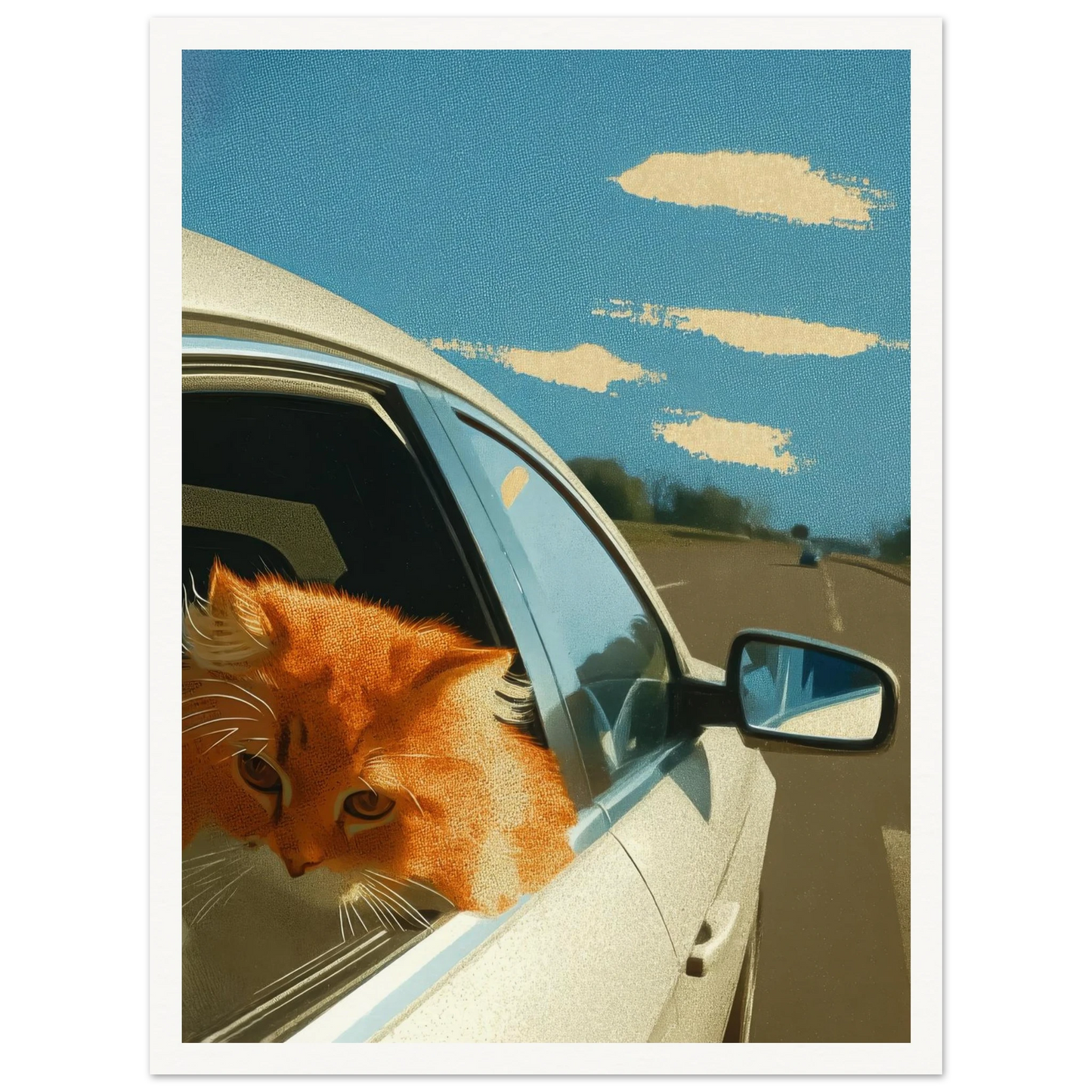 Fast Lane Gaze - Framed Poster - 30x40 cm / 12x16″ - Black frame