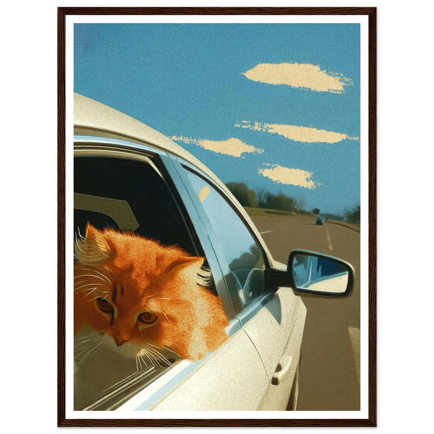 Fast Lane Gaze - Framed Poster - 30x40 cm / 12x16″ - Black frame