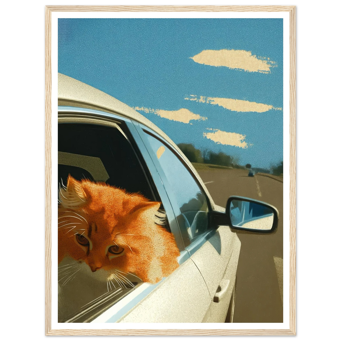 Fast Lane Gaze - Framed Poster - 30x40 cm / 12x16″ - Black frame
