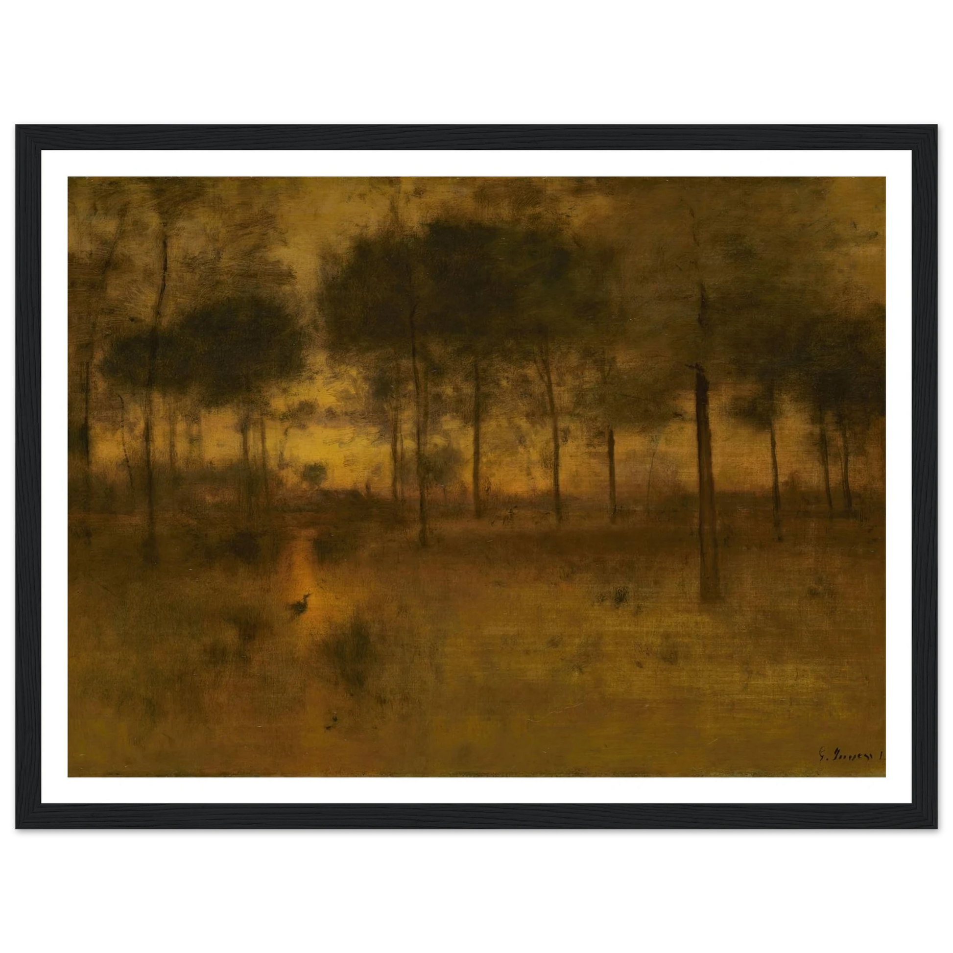 The Home of the Heron Art Print | George Inness-Quipham Collections