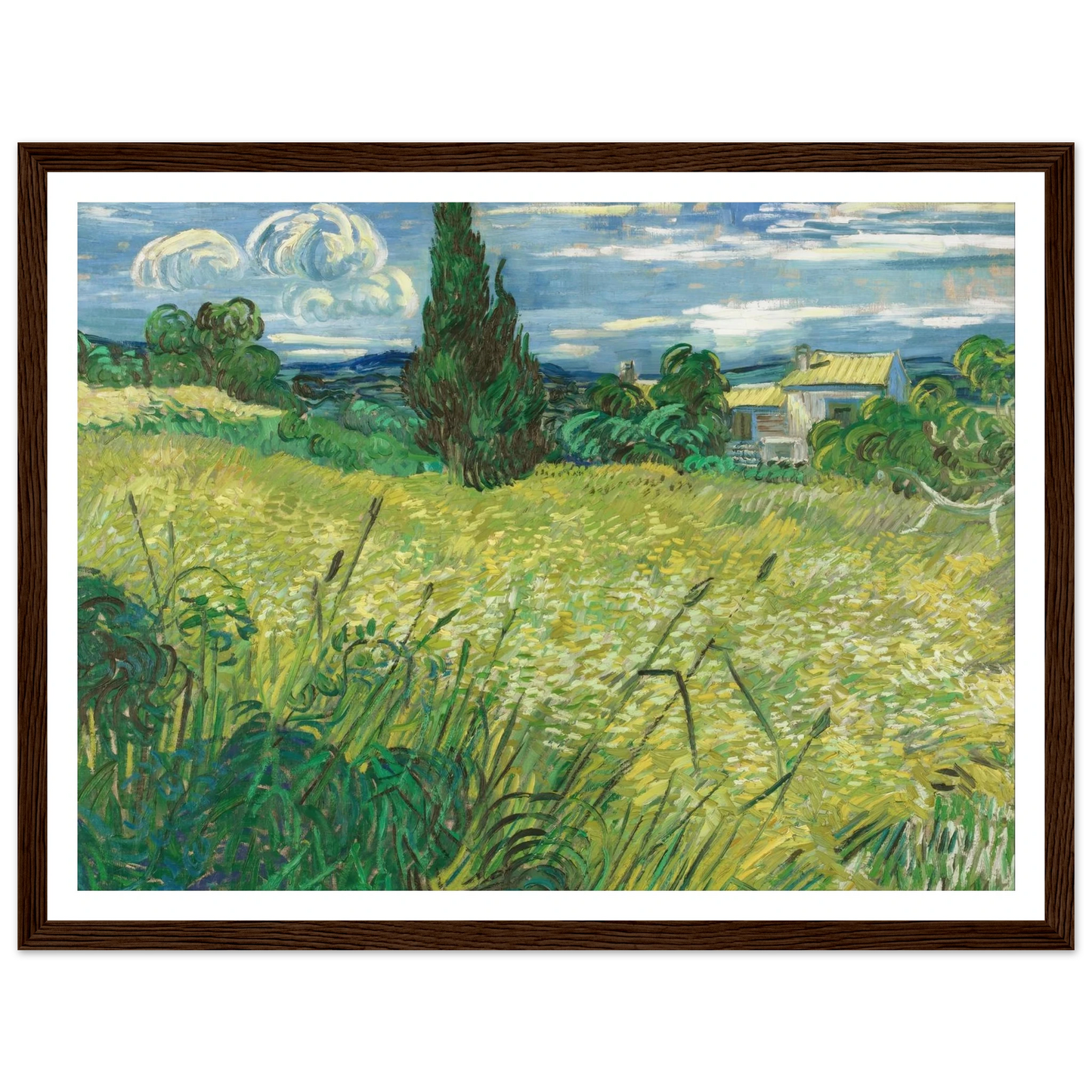 Green Field (1889) Art Print | Vincent van Gogh-Quipham Collections