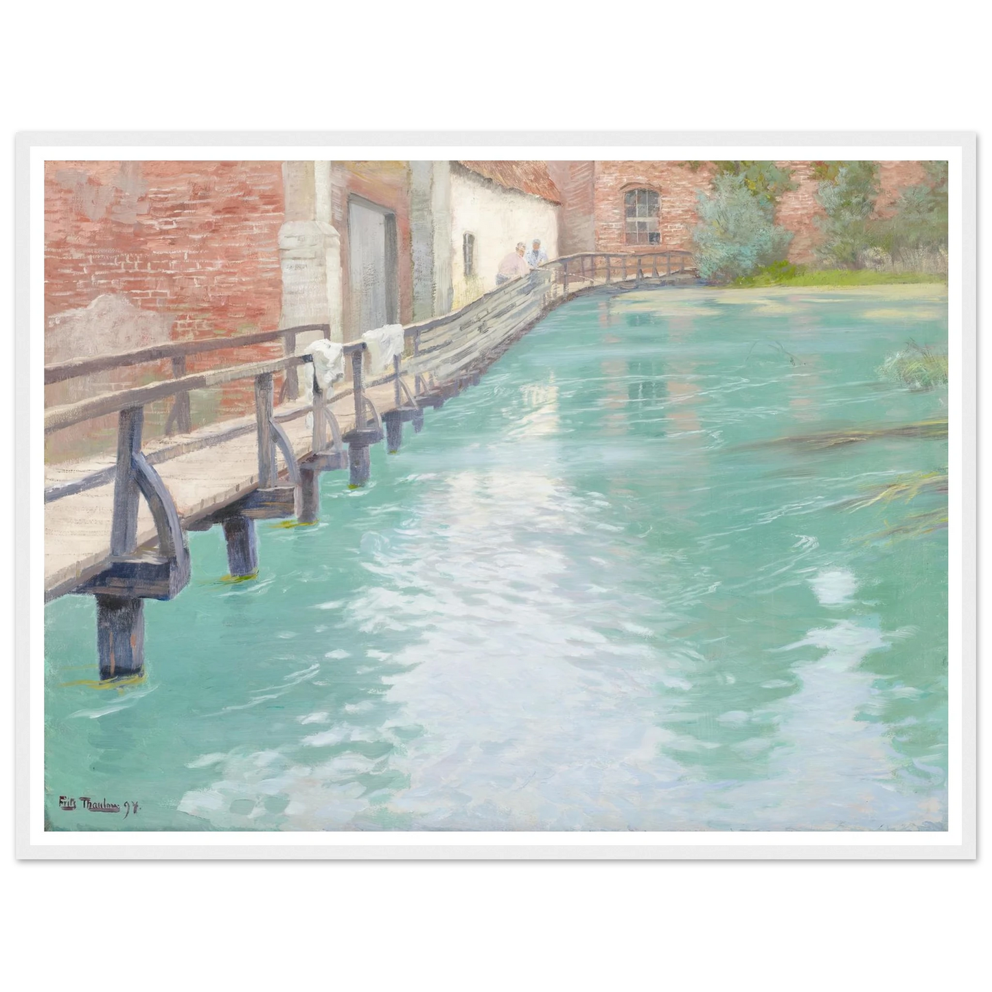 The Mills at Montreuil-sur-Mer, Normandy (1891) Art Print | Frits Thaulow-Quipham Collections