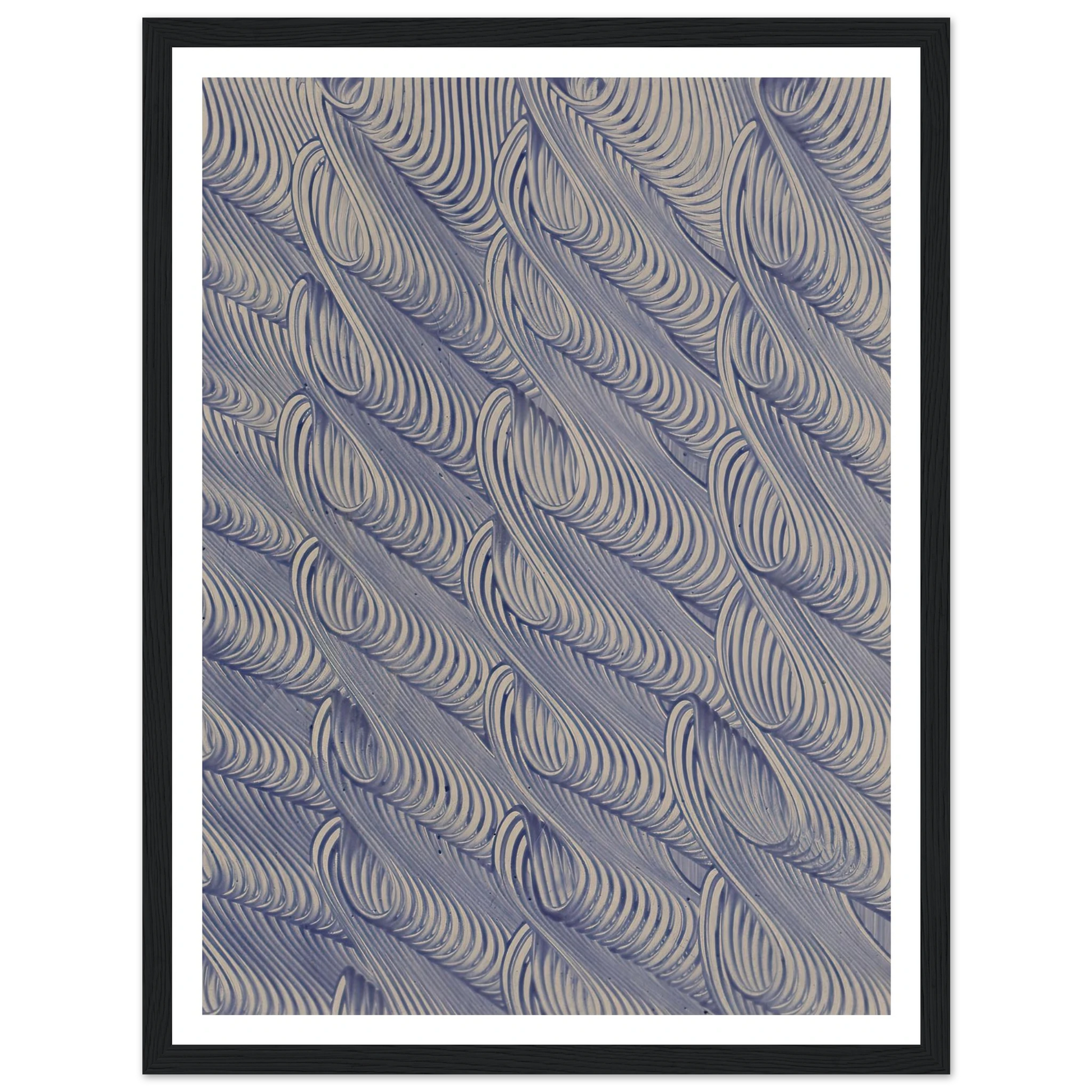 Kleisterpapier mit Verdrängungsdekor (Linienbündel) (1890) Art Print | Anker Kyster-Quipham Collections