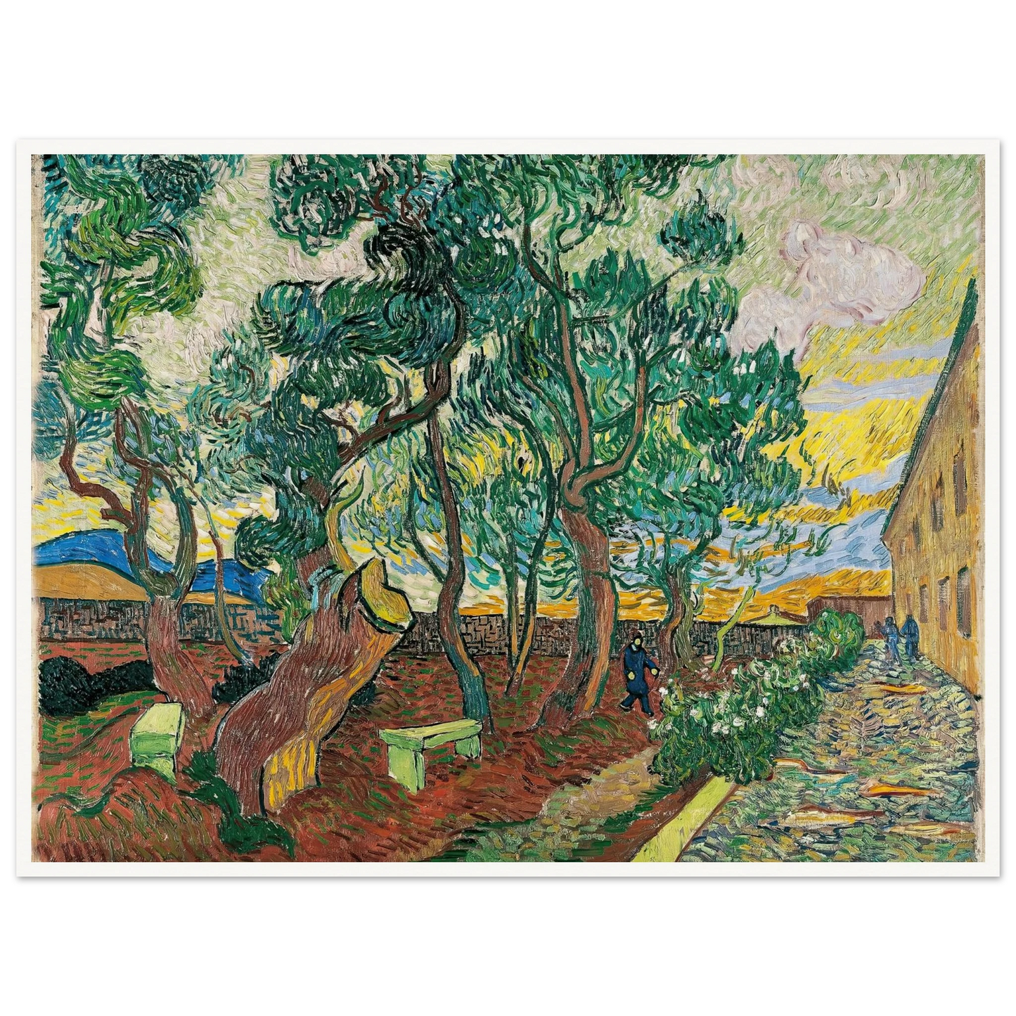 The Garden of Saint-Paul Hospital (1889) Art Print | Vincent van Gogh-Quipham Collections