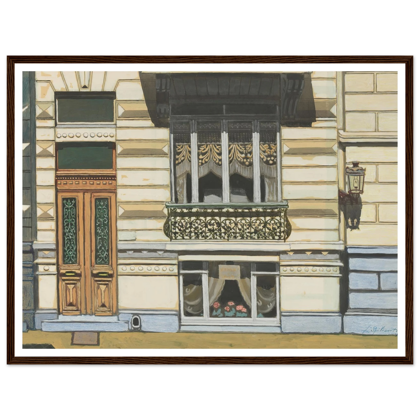 Huis in de Peter Benoitstraat, Oostende (1929) Art Print | Leon Spilliaert-Quipham Collections