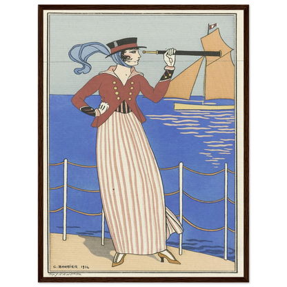 Costume de Yacht (1914) Art Print | George Barbier-Quipham Collections