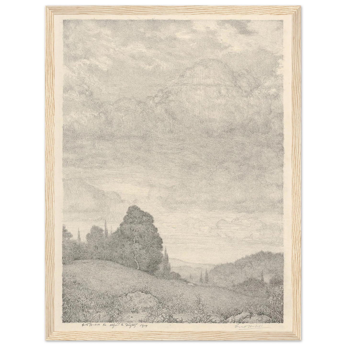 Landscape (1909) Art Print | Ernest Haskell-Quipham Collections