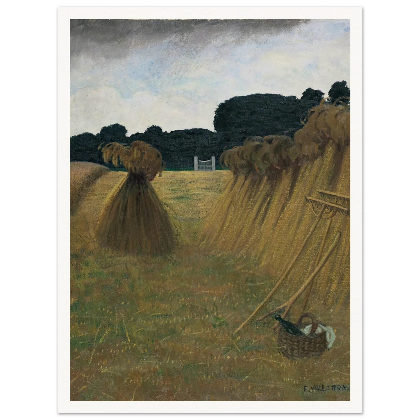 The Sheaves (1914) Art Print | Felix Vallotton-Quipham Collections