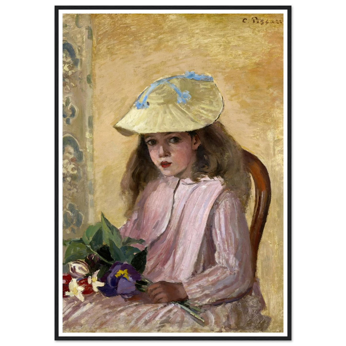 Portrait of the Artist’s Daughter (1872) Art Print | Camille Pissarro-Quipham Collections