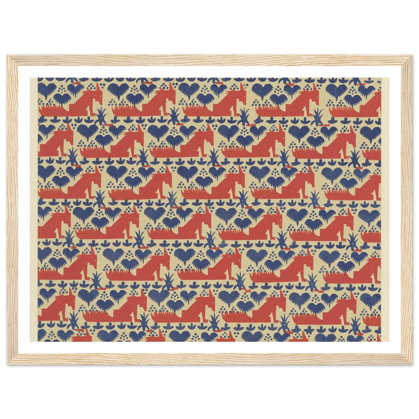 Buntpapier (Füchse) (1902 - 1906) Art Print | Maria von Uchatius-Quipham Collections