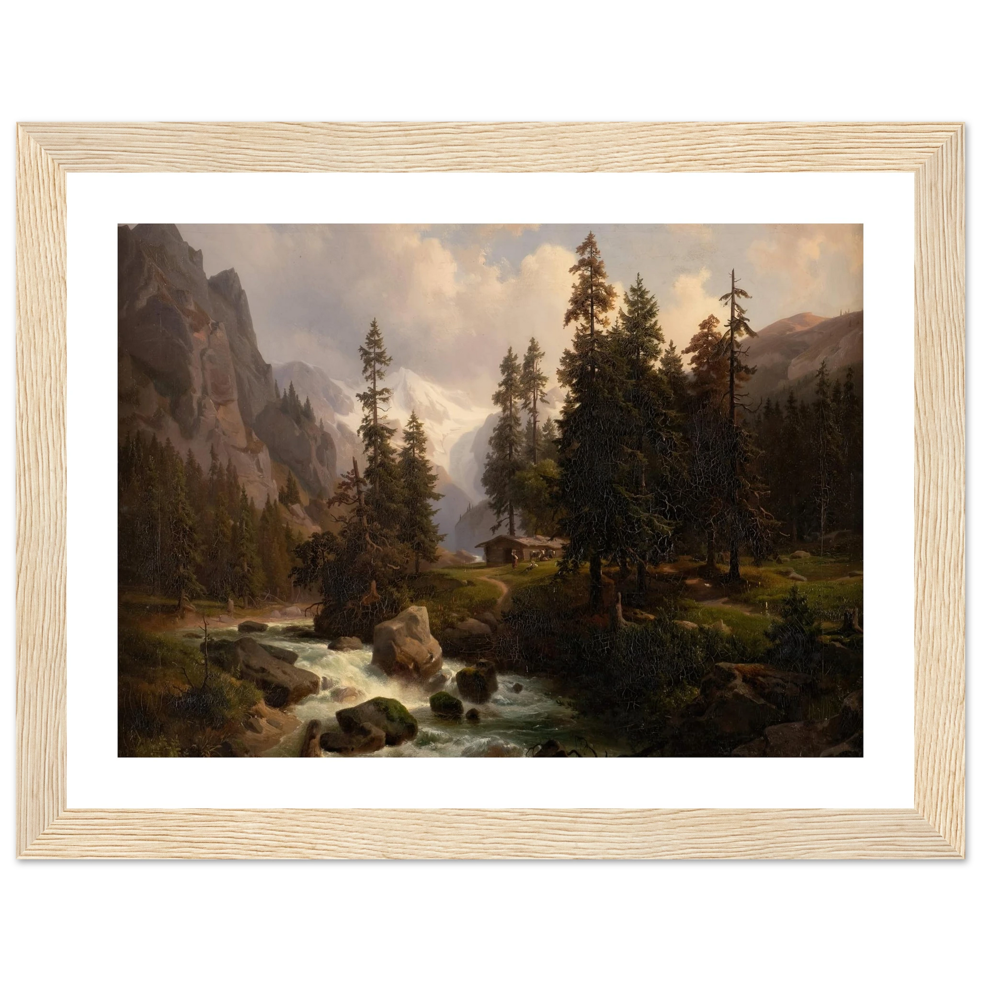 Dale in the High Alps at Gastein (1850) Art Print | August Behrendsen-Quipham Collections