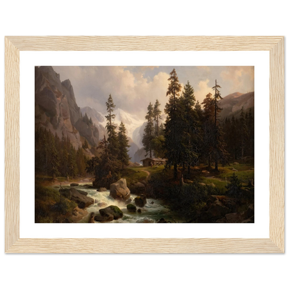 Dale in the High Alps at Gastein (1850) Art Print | August Behrendsen-Quipham Collections