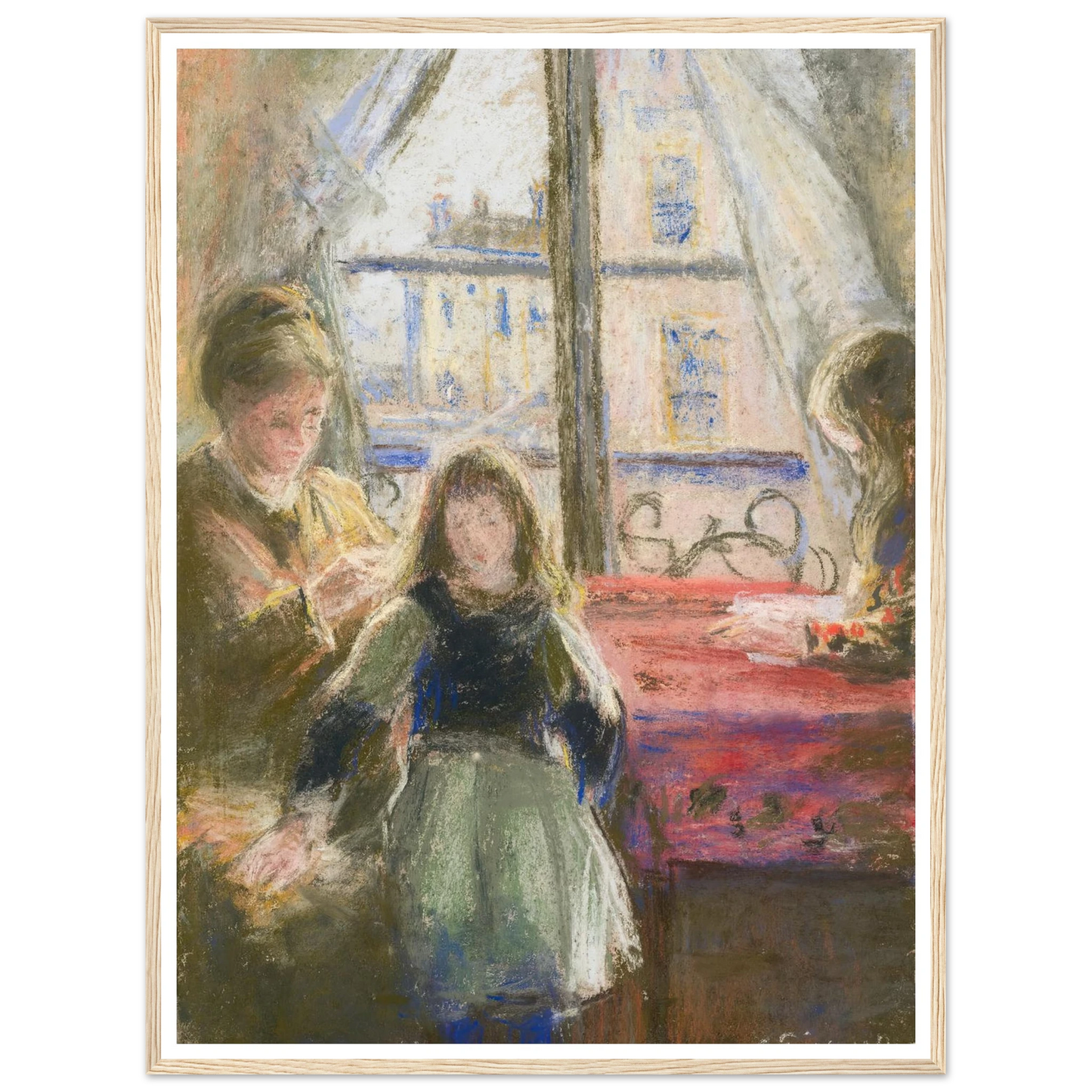 At the Window, rue des Trois Frères (1878–79) Art Print | Camille Pissarro-Quipham Collections