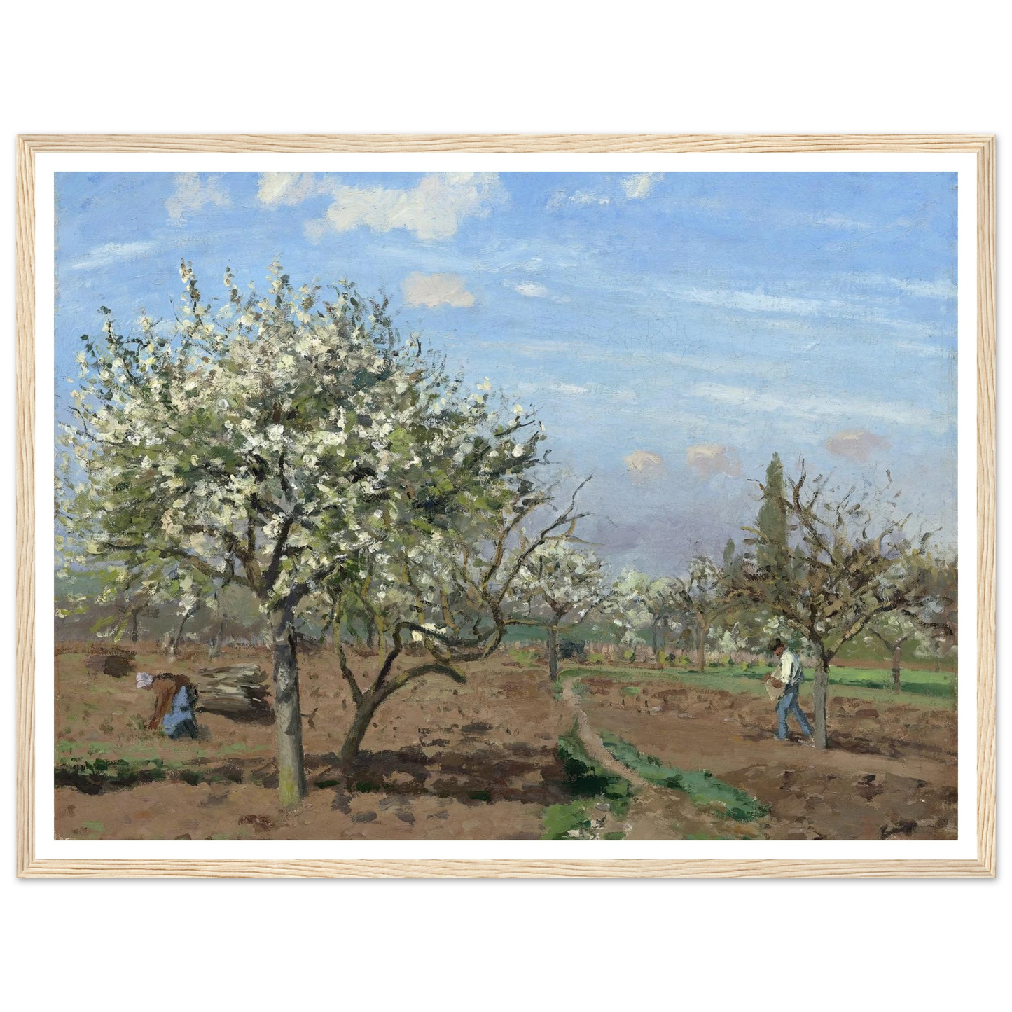 Orchard in Bloom,Louveciennes (1872) Art Print | Camille Pissarro-Quipham Collections